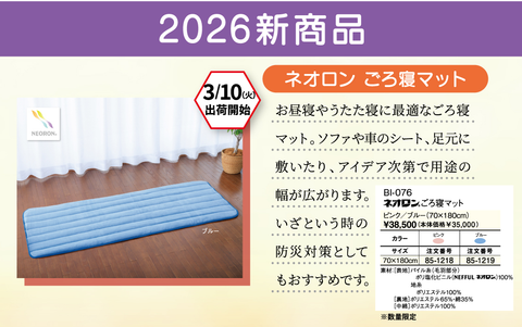 【新商品】ネオロン(neoron)ごろ寝マット
