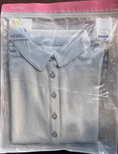 【訳あり品】ネオロン(neoron) カノコポロシャツ7分袖