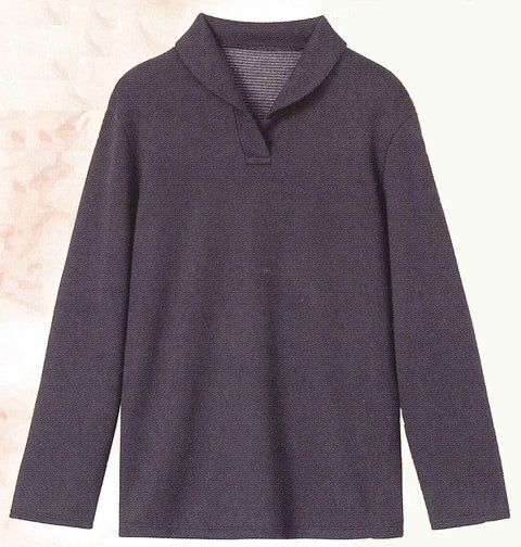 【在庫1点のみ】ow143 ネオロン(neoron) エアリータッチ オープンラウンドカラー長袖 2024