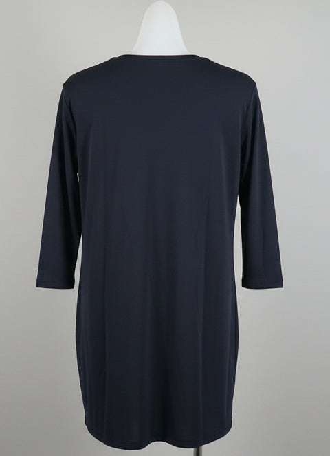【訳あり品】NAWA  7分袖チュニック（ワイルドフラワー柄）
