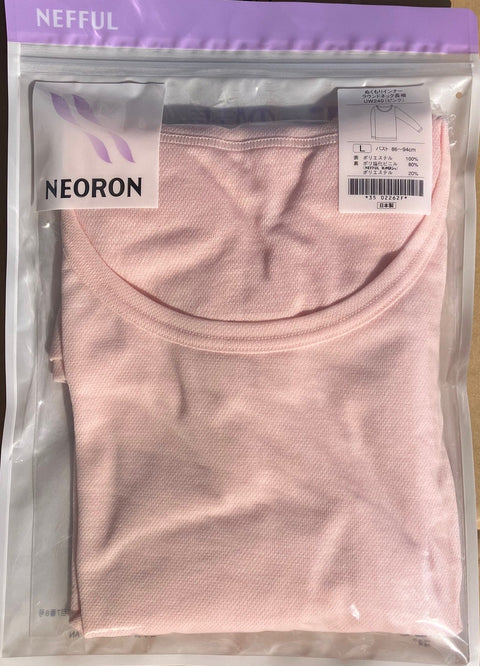 【訳あり品】ネオロン(neoron)　ぬくもりインナーラウンドネック長袖